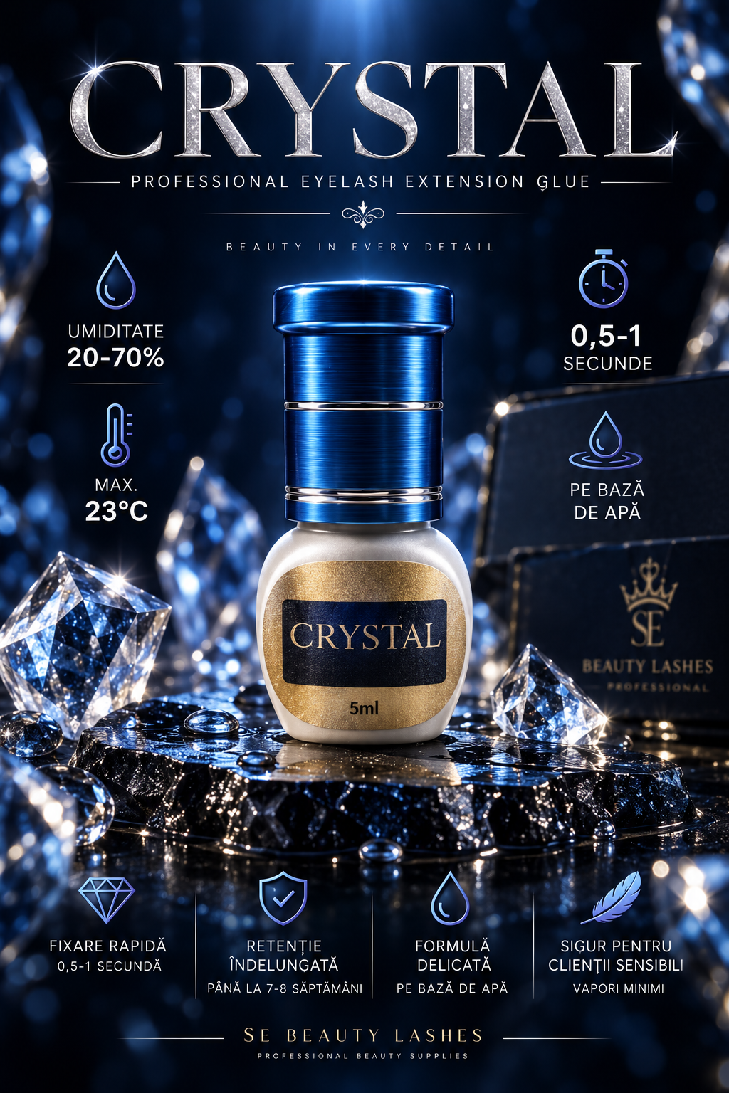 Adeziv Crystal – 0,5–1 sec